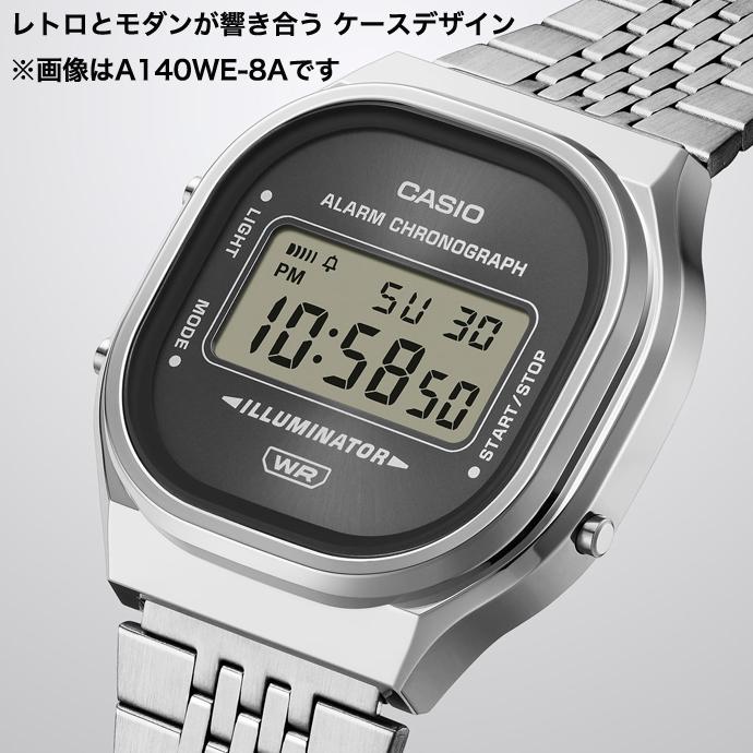 CASIO A140WE-2AJF CASIO CLASSIC カシオクラシック レトロカシオ メタルバンド ユニセックス 国内正規品の画像