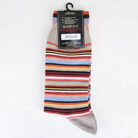 BONNIE DOON ボニードーン ボーダーソックス　靴下 Mexican socks　BORDER SOCKS ベージュ　｜b-e-shop｜02