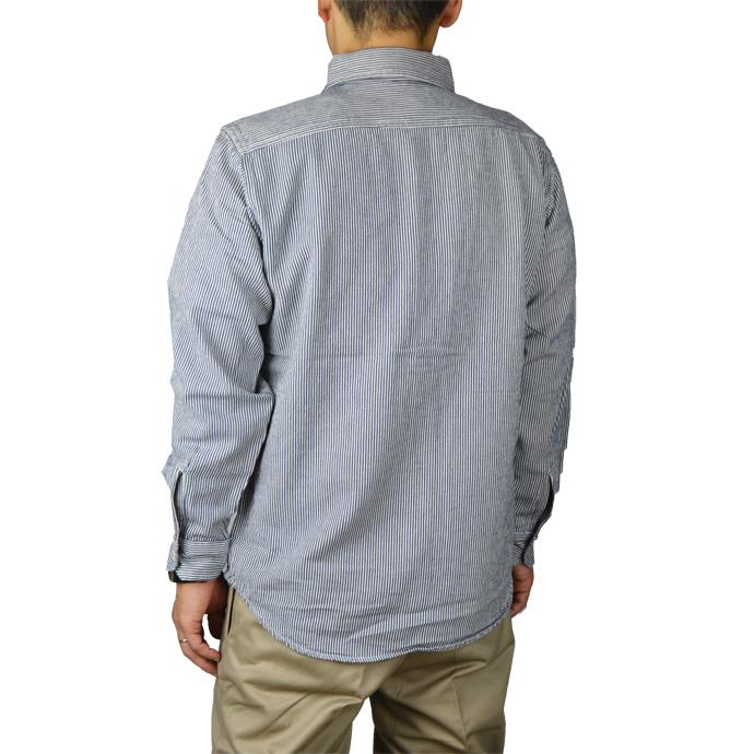 カムコ CAMCO ヒッコリーストライプ ワークシャツ HICKORY L/S SHIRT｜b-e-shop｜04