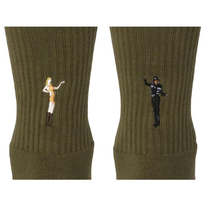 decka Quality socks BRU NA BOINNE デカ ブルーナボイン Pile Socks-Embroidery-MJ パイルソックス メンズ｜b-e-shop｜09