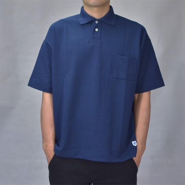 Glacon（グラソン） ピケ ビッグポロシャツ PIQUE BIG POLO ネイビー