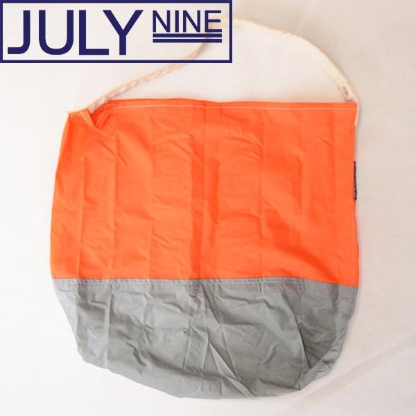 JULY NINE[ジュライ ナイン]エコバッグ TWO TONE M Reusable Bag  SUSHI SACK ツートーン スシサック トートバッグ オレンジ/グレー｜b-e-shop