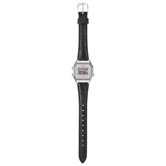 CASIO LA680WEL-1JF CASIO CLASSIC カシオクラシック 型押しレザーバンド ブラック チープカシオ ユニセックス 国内正規品の画像
