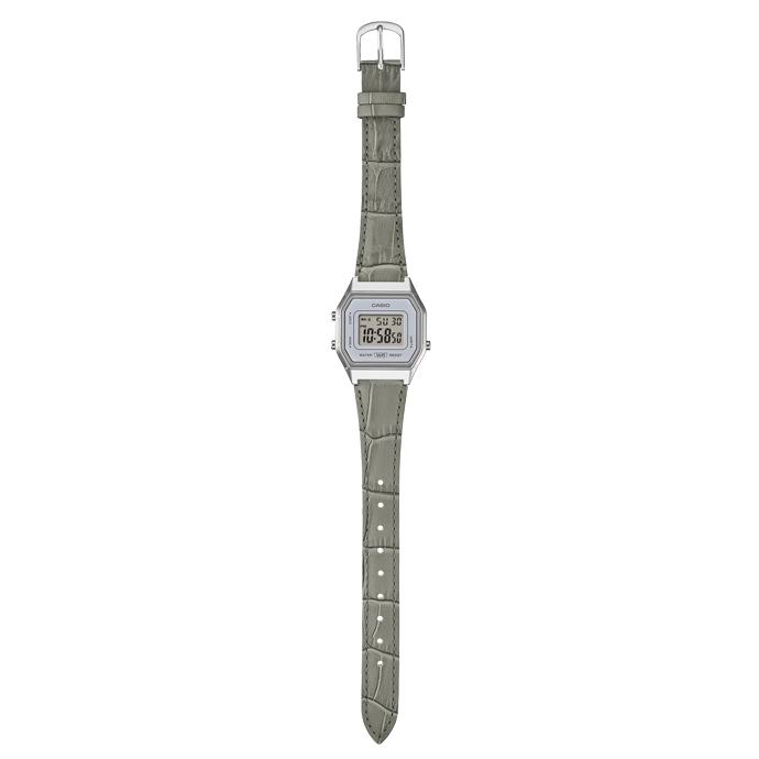CASIO LA680WEL-8A2JF CASIO CLASSIC カシオクラシック 型押しレザーバンド グレー チープカシオ ユニセックス 国内正規品の画像