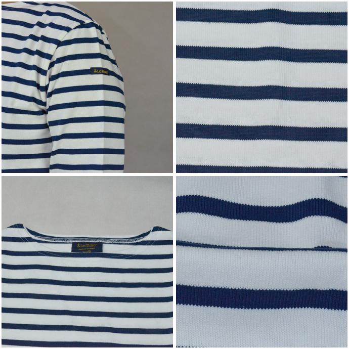Le minor ルミノア バスクシャツ ボーダー カットソー メンズ 厚手 フランス製 コットン 長袖｜b-e-shop｜14