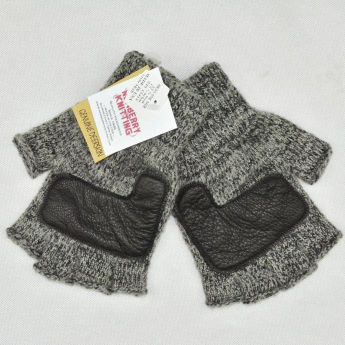 NEWBERRY KNITTING ニューベリー ニッティング ラグウール フィンガーレス ニットグローブ ウール ディアスキン 手袋 メンズ｜b-e-shop｜12