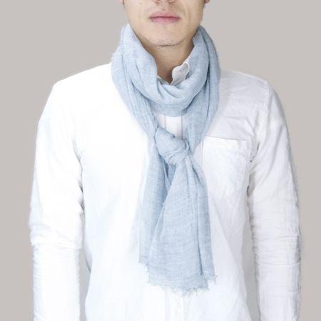 Pisu ピス ソリッド コットン スカーフ COTTON SCARF グレー GREY コットン ストール　メール便(ネコポス)送料無料｜b-e-shop｜06