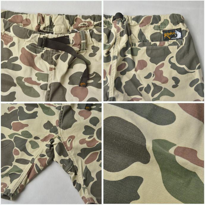 ROKX ロックス エムジー カモフラージュショーツ ストレッチ素材 クライミングパンツ CAMO SHORT｜b-e-shop｜08