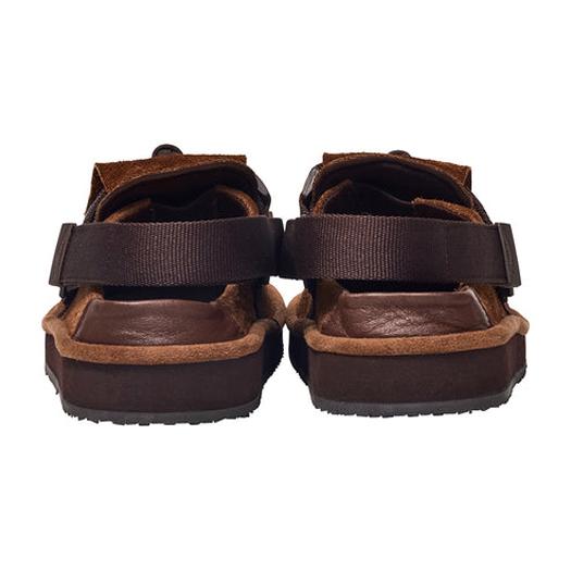 SHAKA（シャカ） モック ミュール タッセル スエード サンダル MOC