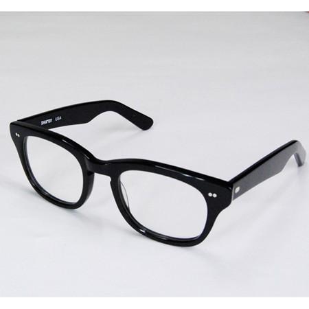 SHURON ブラックフレーム 伊達メガネ　ebony SHURON シュロン SHURON Made in U.S.A. Hi Light エボニー