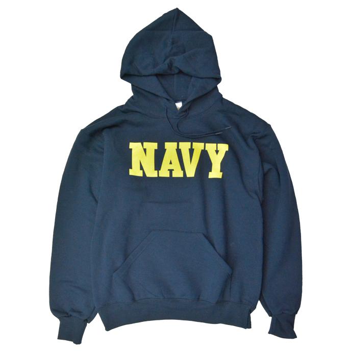 米軍放出　NAVY パーカー ネイビー　Mサイズ　Soffe 米国製 SOFFE（ソフィー） U.S.NAVY スウェットパーカー ネイビー NAVYロゴ