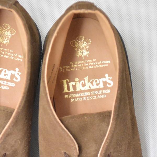 Tricker's ブラウン マッドガード Tricker's トリッカーズ MUD GUARD CHUKKA BOOTS [SUEDE