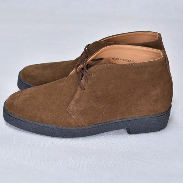 Tricker's ブラウン マッドガード Tricker's トリッカーズ MUD GUARD CHUKKA BOOTS [SUEDE