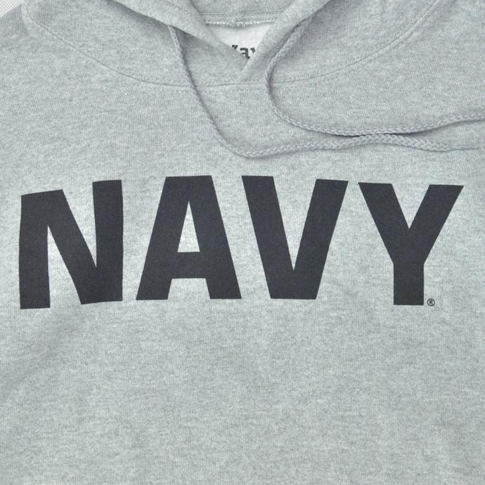 MILITARY（ミリタリー） U.S.NAVY スウェットパーカー ネイビーロゴ