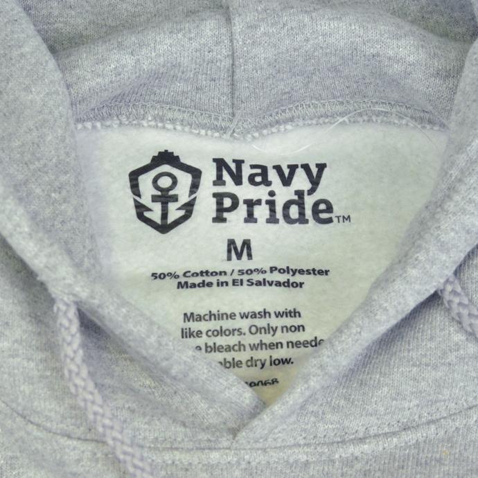 MILITARY（ミリタリー） U.S.NAVY スウェットパーカー ネイビーロゴ