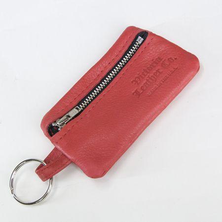 VICTRIA LEATHERビクトリアレザーCOIN CASE コインケース MADE IN USA 小銭入れ カードケース RED レッド｜b-e-shop｜03