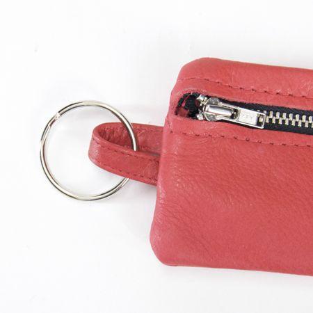 VICTRIA LEATHERビクトリアレザーCOIN CASE コインケース MADE IN USA 小銭入れ カードケース RED レッド｜b-e-shop｜04