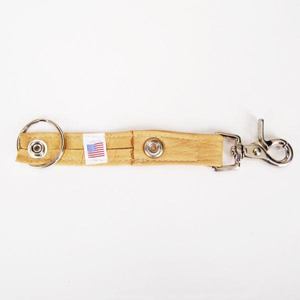 VICTRIA LEATHER ビクトリアレザー KEY SNAP RING キースナップリング MADE IN USA【KEY HOLDERキーホルダー】BEIGE｜b-e-shop｜03