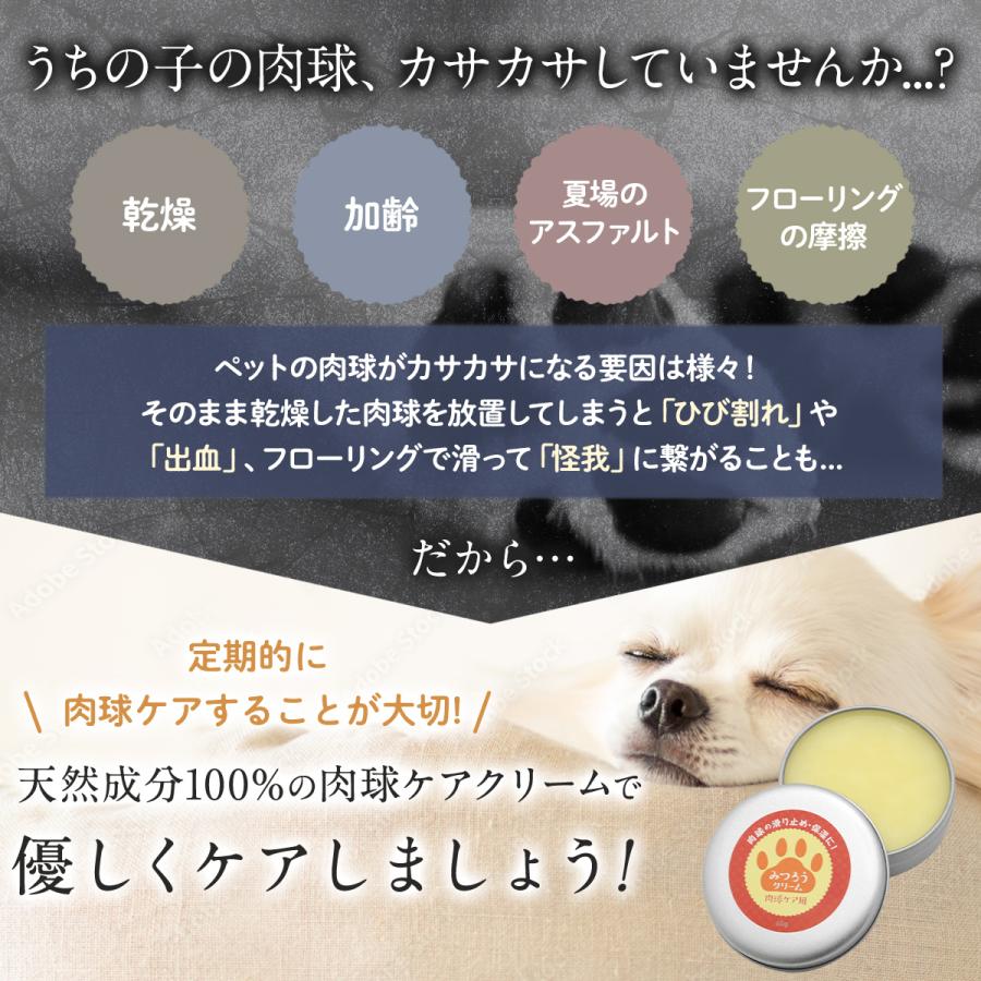 国産 天然みつろう 肉球クリーム 30g 犬猫用 ペット用 無添加 無香料