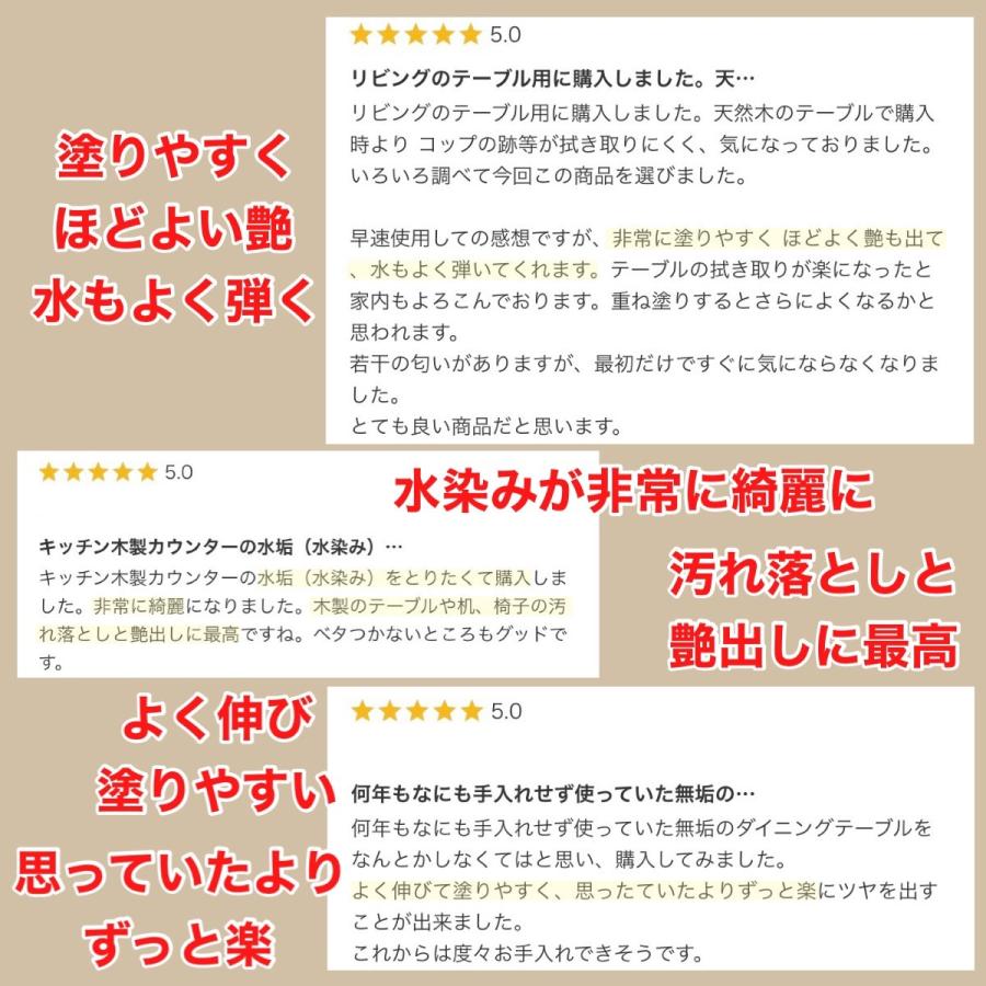 天然 国産 みつろう クリーム 木工用 60g 蜜蝋 ワックス ミツロウ 無垢材 ギター 床 家具 テーブル 革製品 食器｜b-faith01｜04