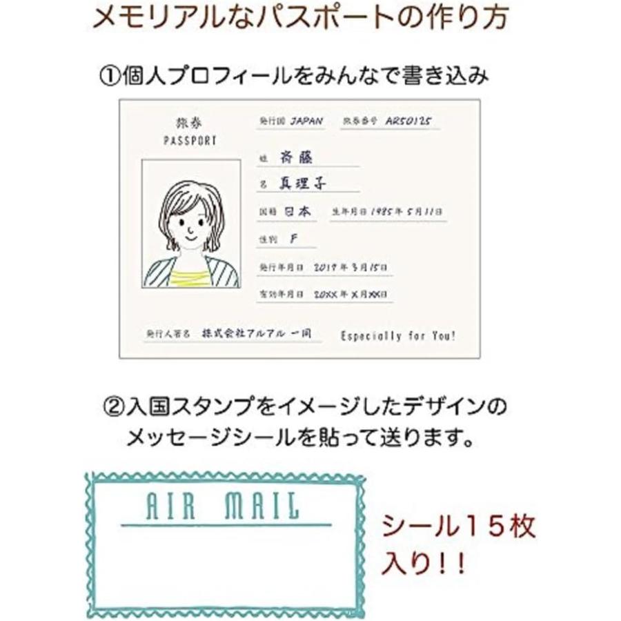 寄せ書き 色紙 メモリアルパスポート 5年版 お別れ 退職 退社 引越し 学校 部活 卒業 記念 送別 引退 メッセージブック メッセージカード アルタ｜b-faith01｜06