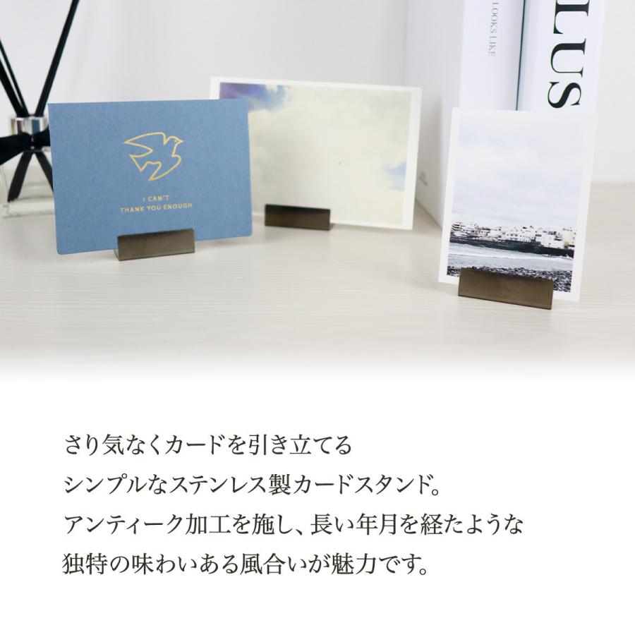 ステンレス カードスタンド ワイドサイズ 20個 おしゃれ カード立て L