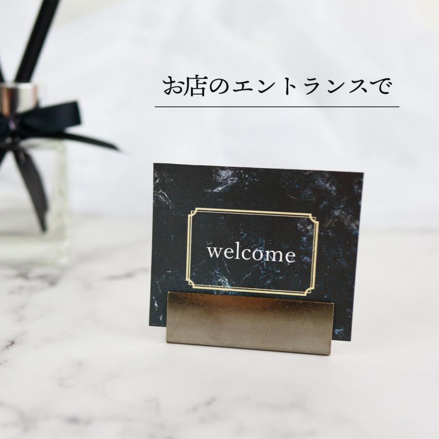 ステンレス カードスタンド ワイドサイズ 3個入 おしゃれ カード立て L