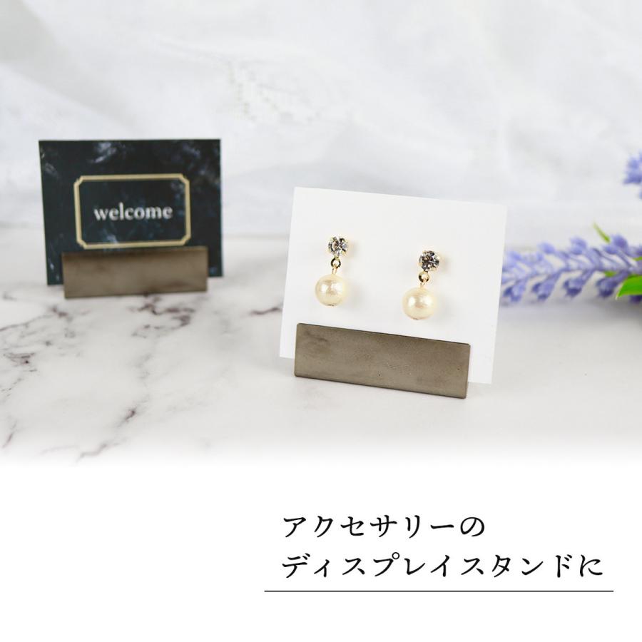 ステンレス カードスタンド ワイド 5個 おしゃれ カード立て L型 日本