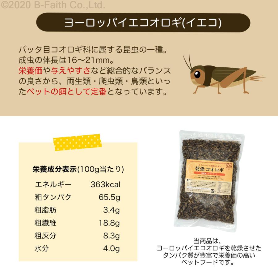 賞味期限間近（2025/5/30）特価販売】乾燥 コオロギ 600g (約6000匹
