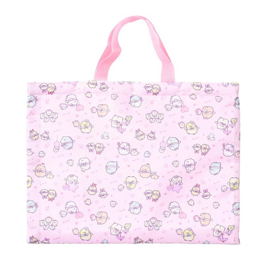 キッズ すみっコぐらし レッスンバッグ ピンク 女の子 手提げ 大容量