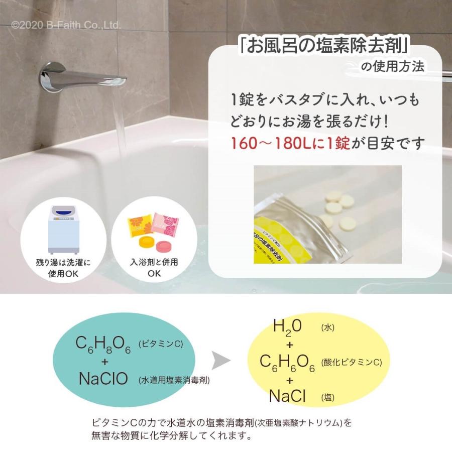 ビタミンc配合 お風呂の塩素除去剤 30日分錠剤タイプ 浴槽用脱塩素剤 お風呂 塩素除去 入浴剤 安心なお湯に Vitaminc 30 雑貨イズム 通販 Yahoo ショッピング