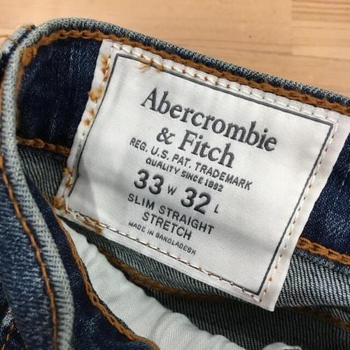 Abercrombie＆Fitch】The A&F SLIM STRAIGHT STRETCH JEANS☆メンズの