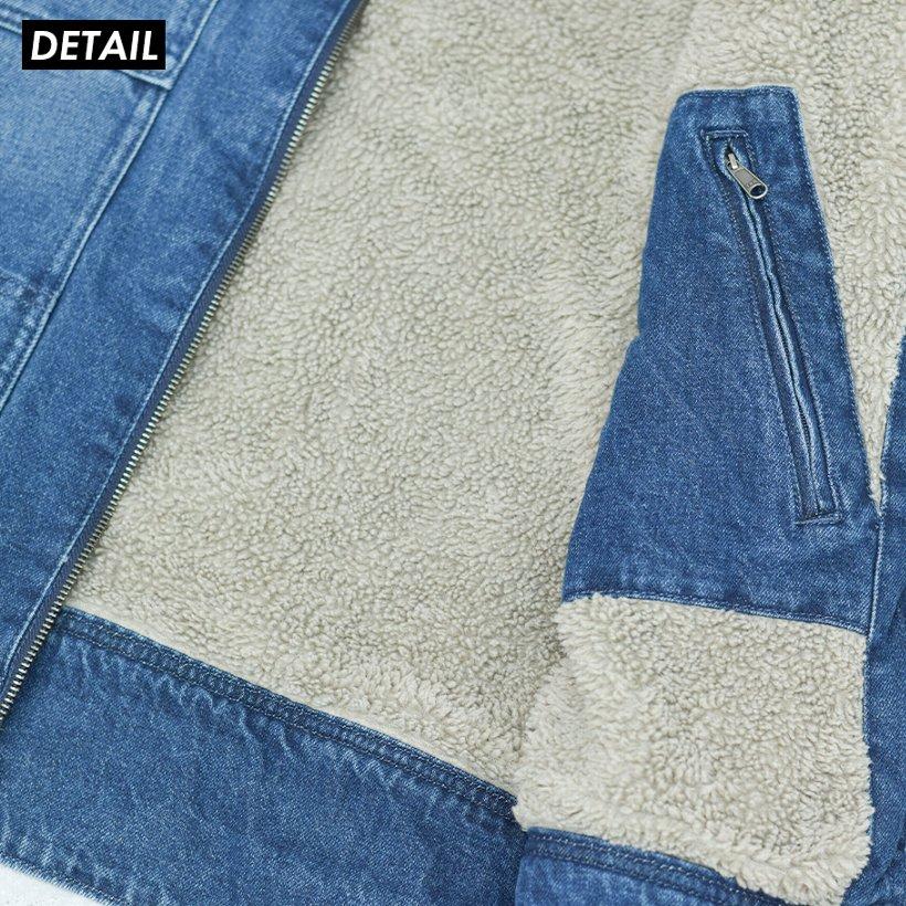 Carhartt  (カーハート)  ボアデニムランチコートUSA製プリントタグ Carhartt カーハート デニムジャケット メンズ ボア ランチ