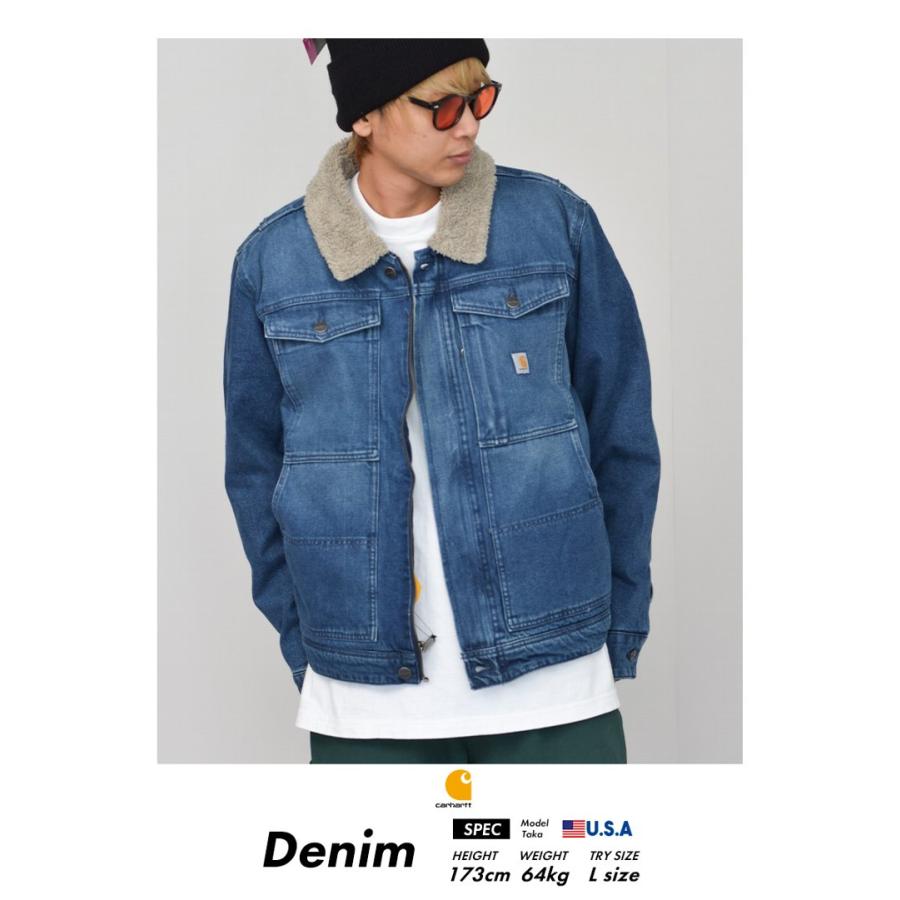 Carhartt カーハート デニムジャケット メンズ ボア ランチ Carhartt カーハート デニムジャケット メンズ ボア ランチ