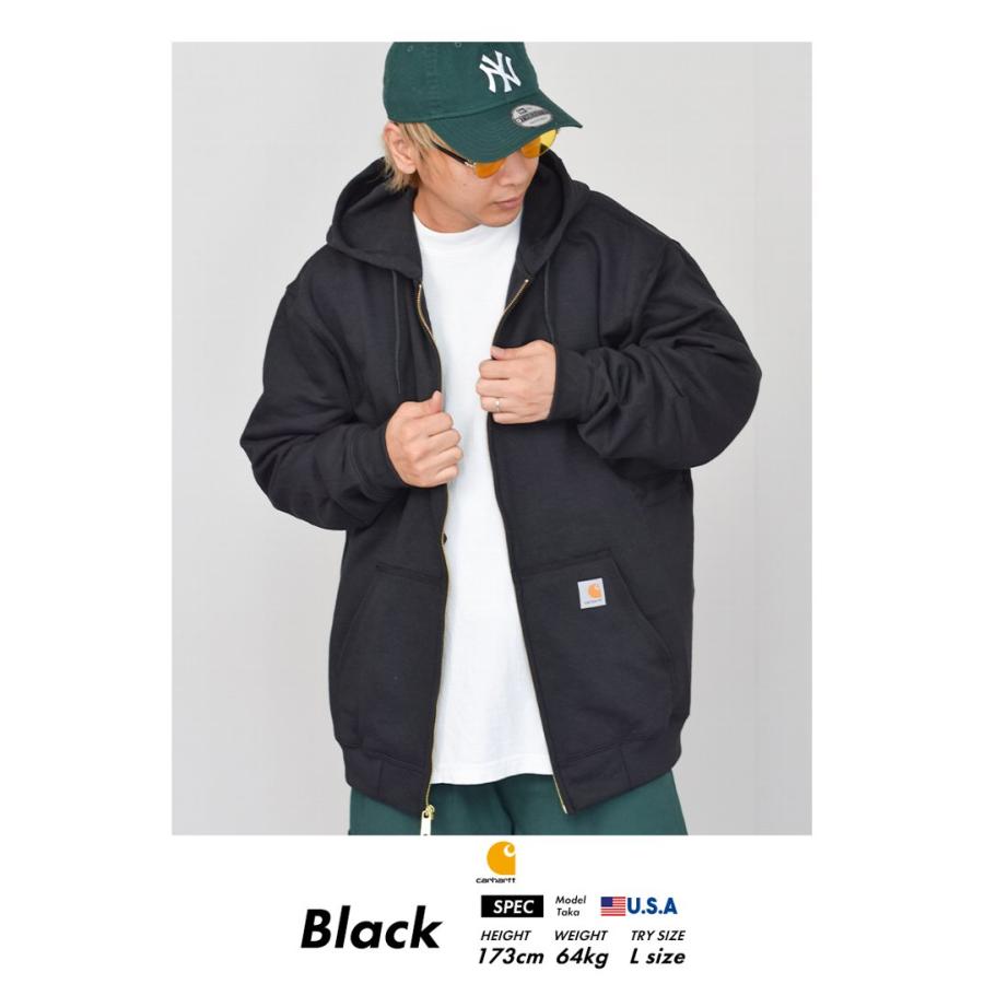 Carhartt カーハート ジップパーカー メンズ スウェット 裏起毛 Carhartt カーハート ジップパーカー メンズ スウェット 裏起毛