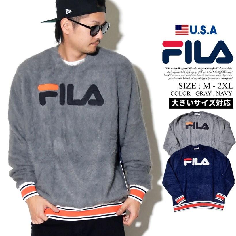 Fila フィラ モヘアニット セーター メンズ Lm1a70 Flpt017 ペアルック専門店 Like 通販 Yahoo ショッピング
