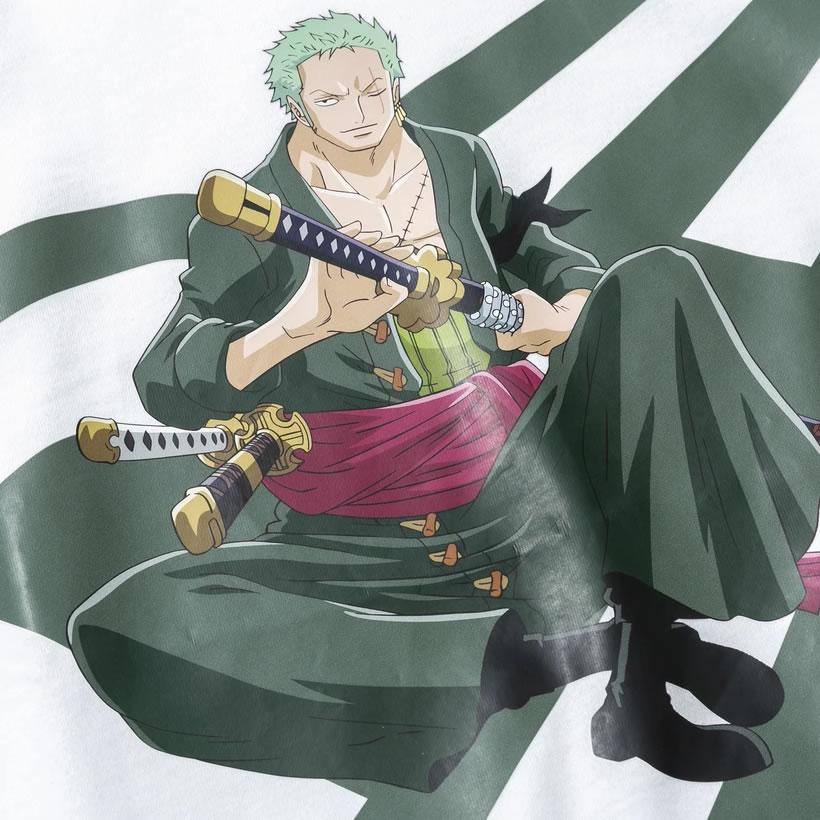 ゾロ ワンピース コラボ ニューエラ Tシャツ 半袖 コットン One Piece ズームアップロゴ ホワイト レギュラーフィット Nwtt191 ペアルック専門店 Like 通販 Yahoo ショッピング