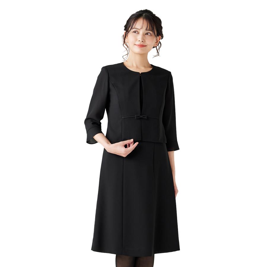 夏用 ブラックフォーマル レディース スーツ 喪服 ウォッシャブル対応 セットアップ風前開きサマーフォーマルワンピース(110722564) : 110722564 : ブラックフォーマル B-GALLERY - 通販 - Yahoo!ショッピング 夏用 ブラックフォーマル レディース スーツ 喪服 ウォッシャブル対応 セットアップ風前開きサマーフォーマルワンピース(110722564) : 110722564 : ブラックフォーマル B-GALLERY - 通販 - Yahoo!ショッピング
