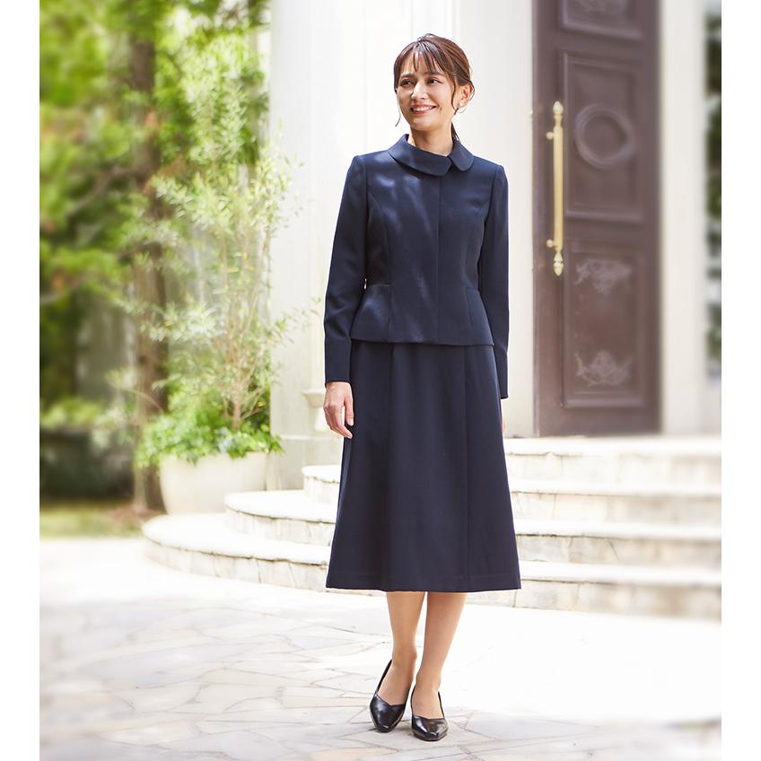 SORITEAL（ソリテール） ウォッシャブル対応つけ衿ワンピとノーカラー