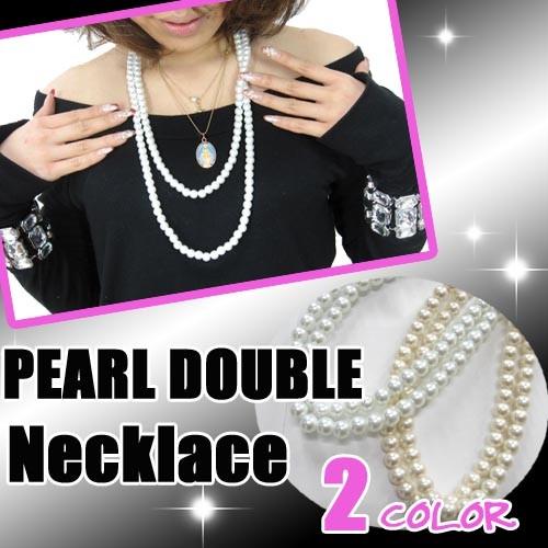 在庫処分 ロング パール風ネックレス フォーマル 冠婚葬祭 結婚式 入学  