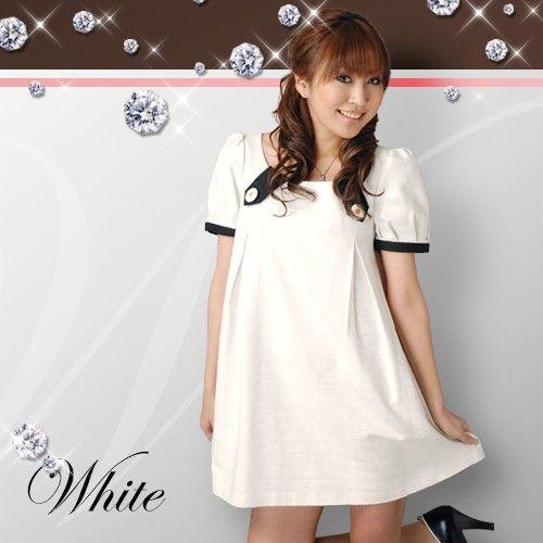 L R パイピングワンピース Aライン ミニ ワンピ ミニ丈ワンピ レディース 無地 シンプル On008 258 Beautiful Happy 通販 Yahoo ショッピング