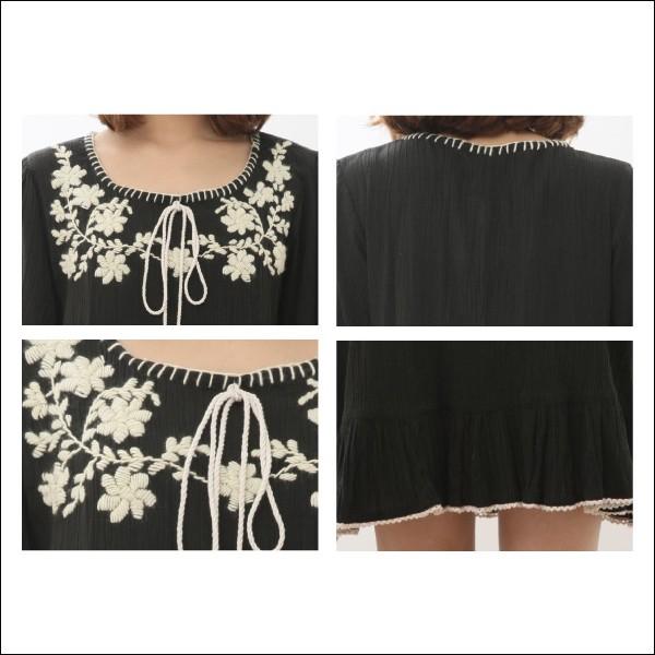 ボヘミアンワンピース 花柄 ワンピース ミニ丈 ベルスリーブ ミニ丈ワンピース On049 Beautiful Happy 通販 Yahoo ショッピング