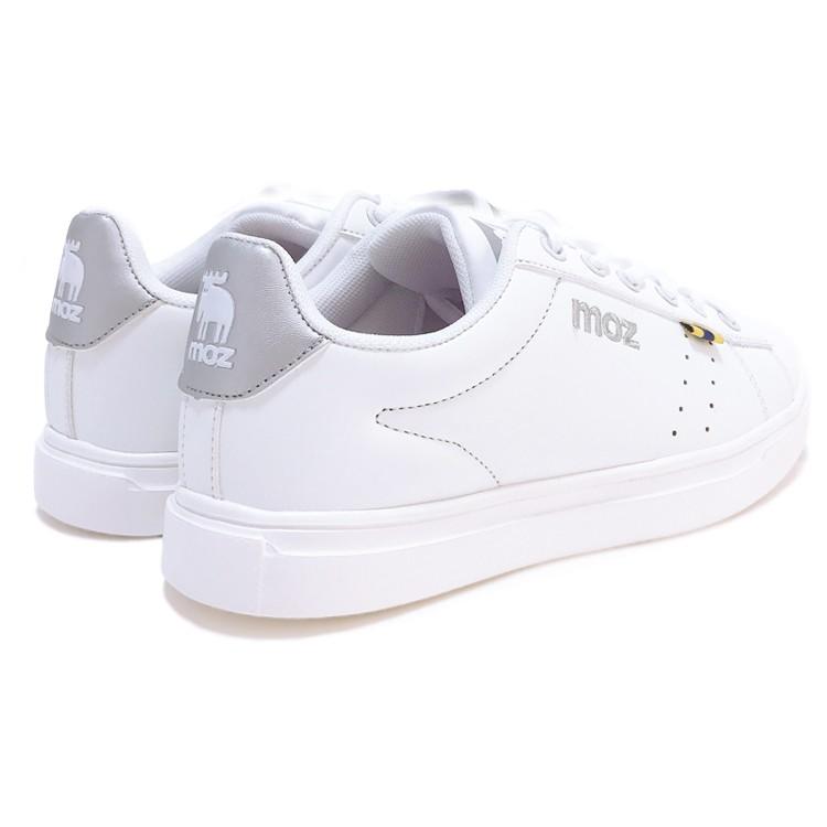 Moz スニーカー レディース ローカット レースアップ スニーカー ホワイト ブラック シルバー 送料無料 Mz 5015 Sho024 Mz5015 Beautiful Happy 通販 Yahoo ショッピング