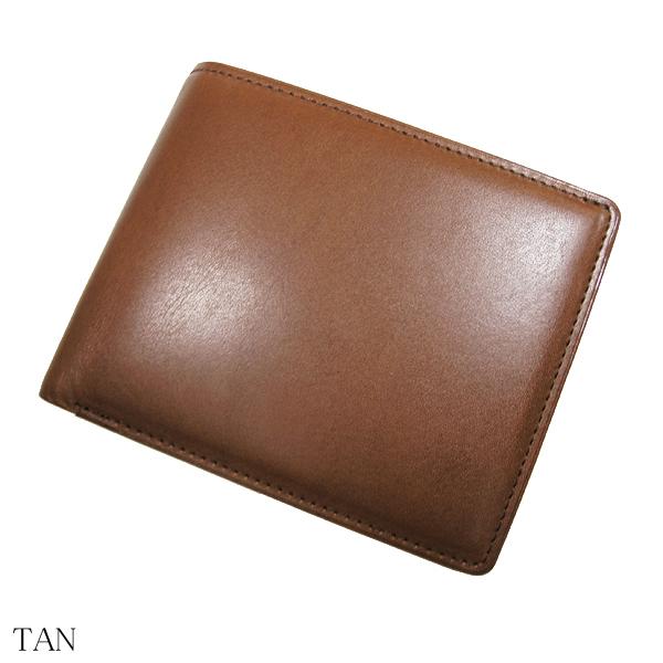 財布 栃木レザー メンズ 二つ折り 折財布 小銭付 ハンドメイド 国産