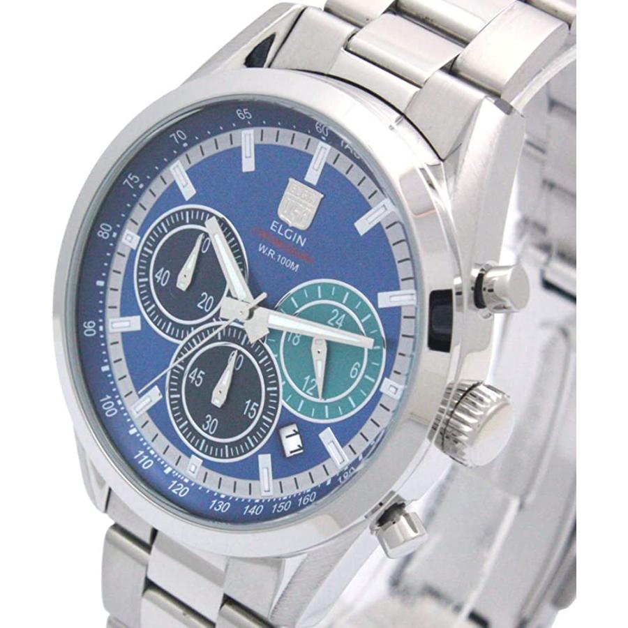 特価 ELGIN エルジン 腕時計 クロノグラフ FK1411S-BL