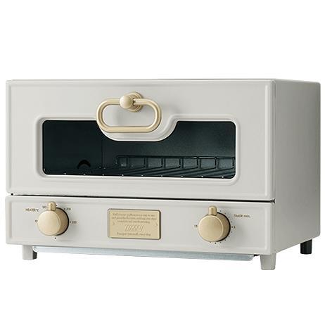 Toffy グリルオーブントースター1000W 温度調節機能付レトロ可愛い②