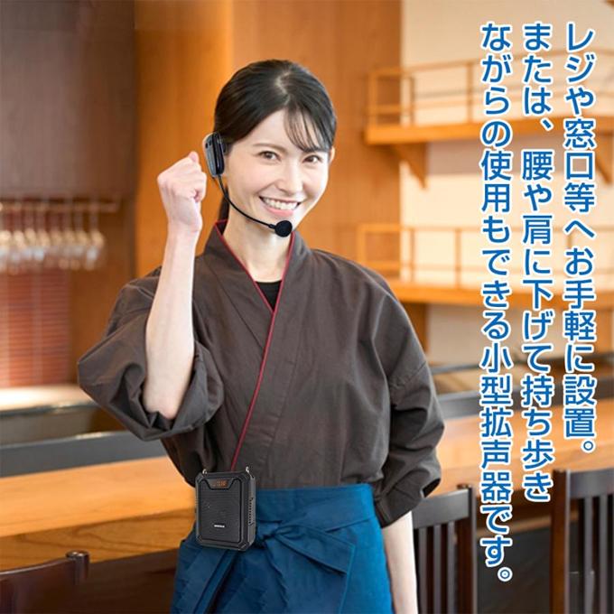 ワイヤレス ポータブル 拡声器 NX-BV21WP(W) ハンズフリー 防水 充電式