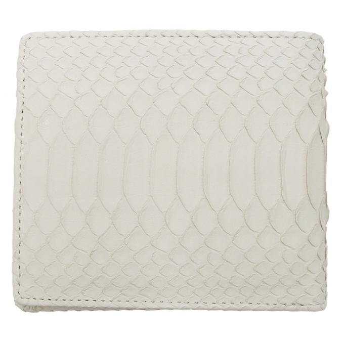 送料無料 錦ヘビ 白蛇 二つ折り財布 さいふ サ イフ メンズ 錦蛇革 内側牛革使 用 日本製 メンズ レディース 縁 起物 パイソン ニシキヘビ 錦ヘビ 白蛇 二つ折り財布 さいふ サ イフ メンズ 錦蛇革 内側牛革使