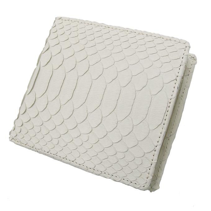 送料無料 白蛇 錦ヘビ 無双 二つ折り財布 錦蛇革使用 日本製 メンズ レディース 縁起物 パイソン ニシキヘビ さいふ サイフ 2つ折り財布 白蛇 錦ヘビ 無双 二つ折り財布 錦蛇革使用 日本製 メンズ レディース