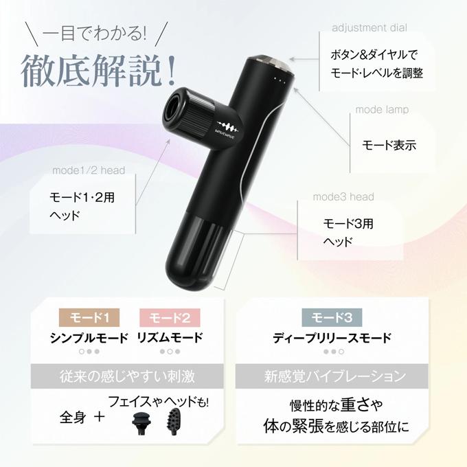 WAVEWAVE WAVEWAVE Fascial Release Gun Mirai WH51-01 筋膜リリース